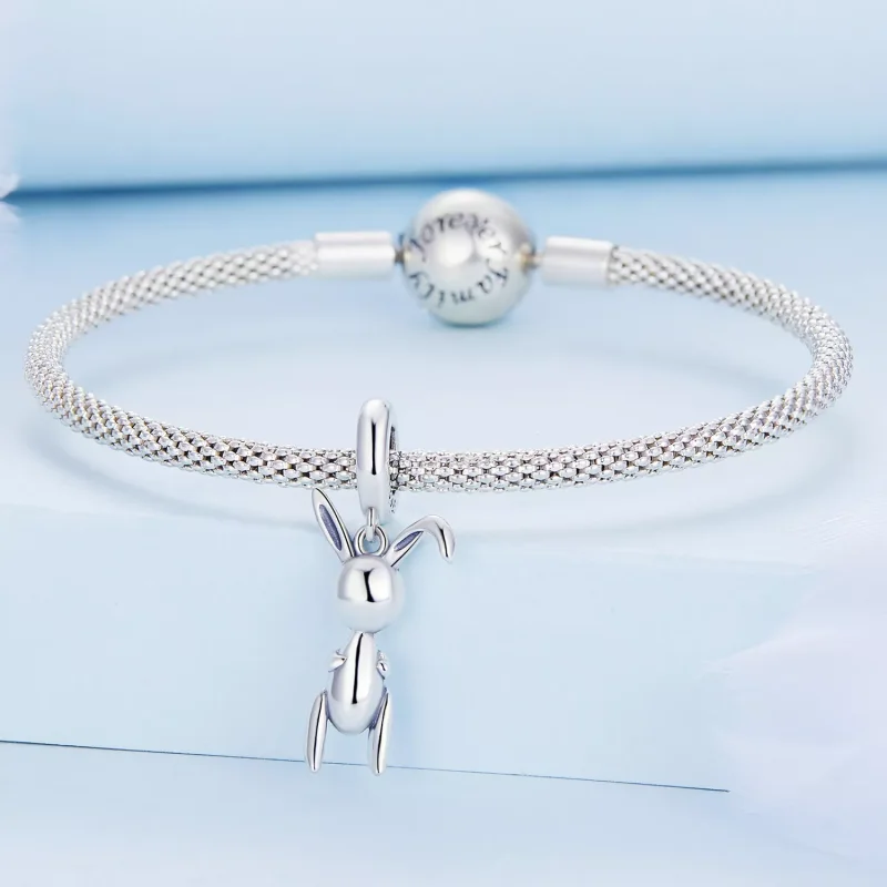 (immagine per) Charm Pendente tipo Pandora Coniglietto a palloncino - BSC692 - Visualizza 3