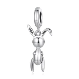 (immagine per) Charm Pendente tipo Pandora Coniglietto a palloncino - BSC692