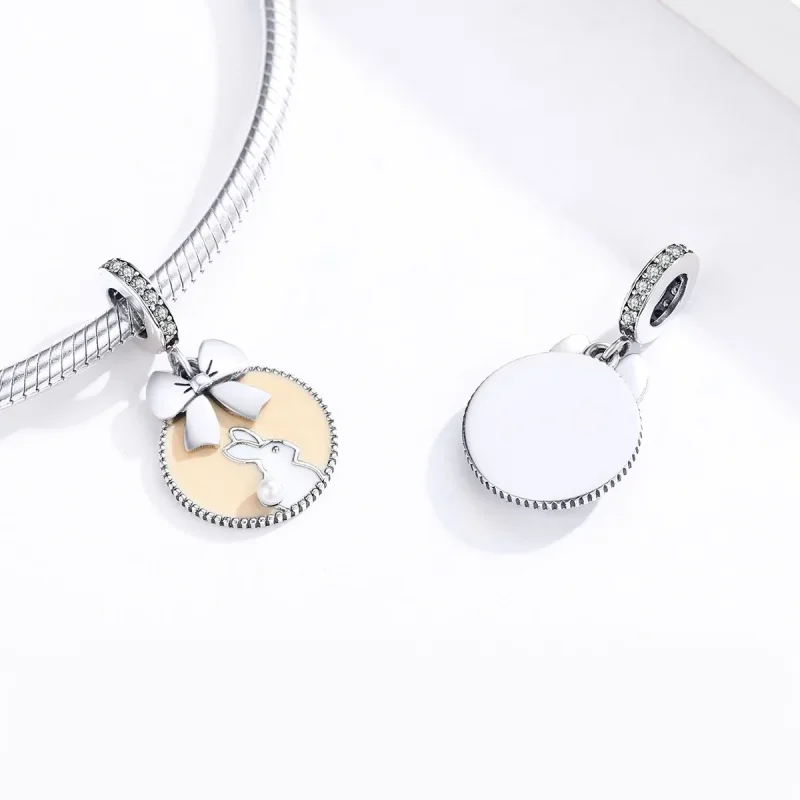 (immagine per) Charm Pendente tipo Pandora Coniglio - SCC1439 - Visualizza 3