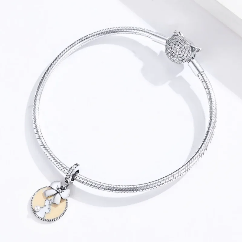 (immagine per) Charm Pendente tipo Pandora Coniglio - SCC1439 - Visualizza 4