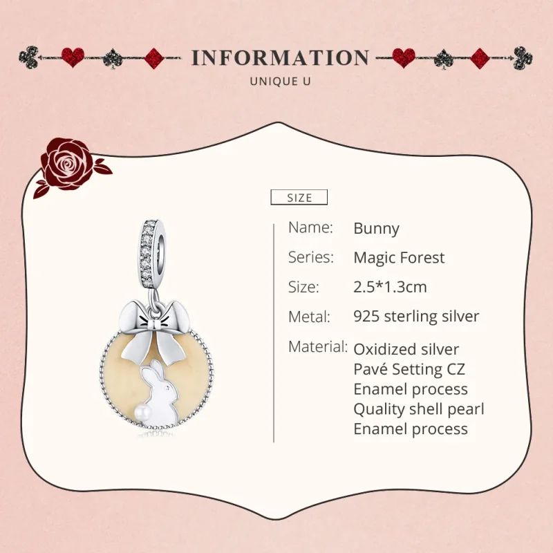(immagine per) Charm Pendente tipo Pandora Coniglio - SCC1439 - Visualizza 7
