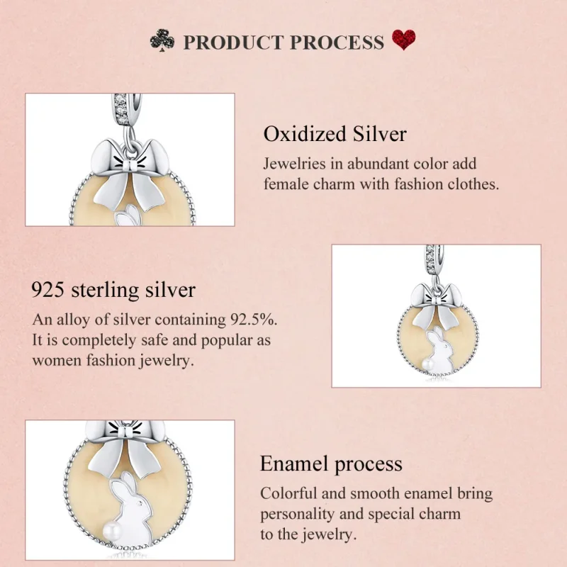 (immagine per) Charm Pendente tipo Pandora Coniglio - SCC1439 - Visualizza 8