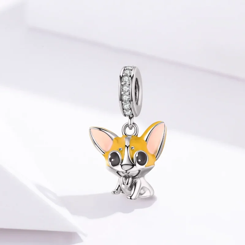 (immagine per) Charm Pendente tipo Pandora Corgi - BSC078 - Visualizza 2