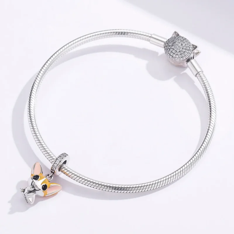 (immagine per) Charm Pendente tipo Pandora Corgi - BSC078 - Visualizza 3