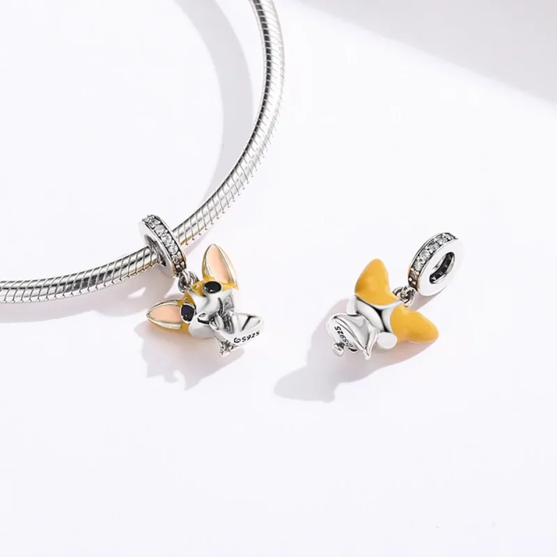 (immagine per) Charm Pendente tipo Pandora Corgi - BSC078 - Visualizza 4