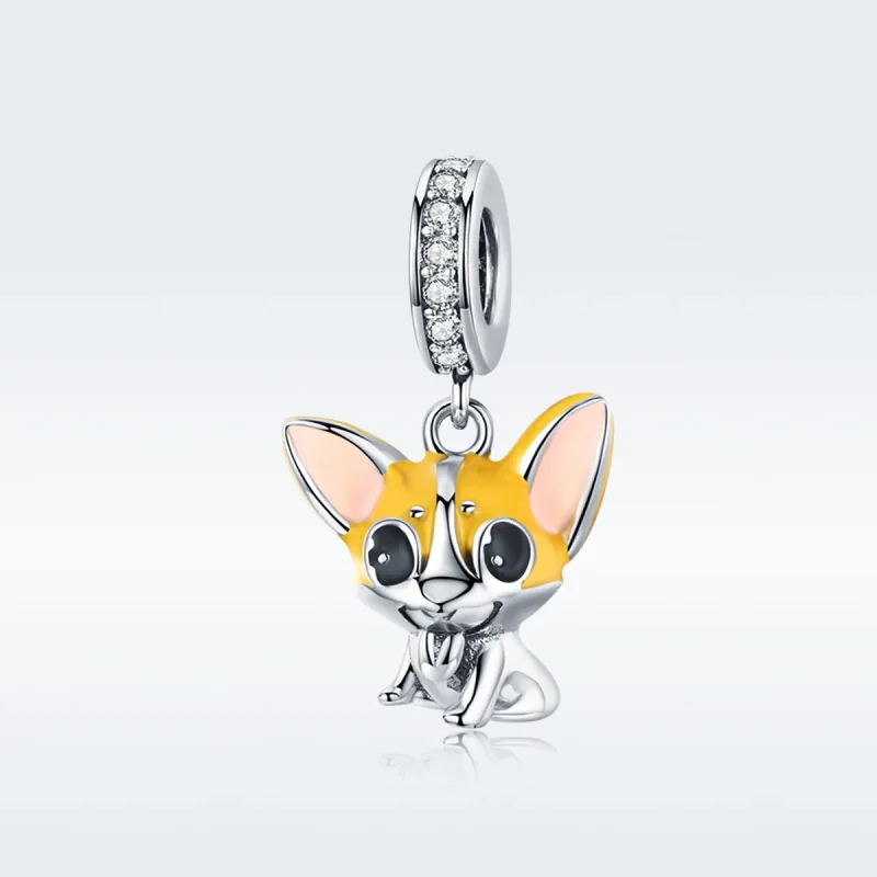 (immagine per) Charm Pendente tipo Pandora Corgi - BSC078 - Visualizza 5