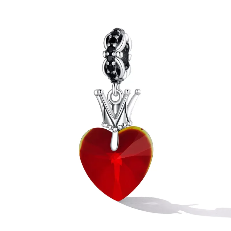 (immagine per) Charm Pendente tipo Pandora Corona Cuore - SCC2247 - Visualizza 2