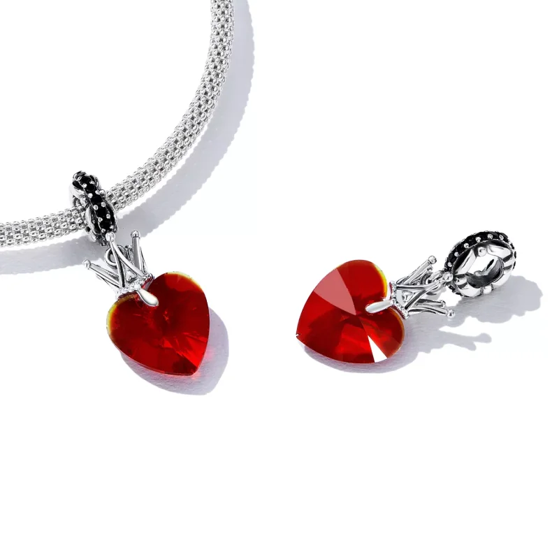 (immagine per) Charm Pendente tipo Pandora Corona Cuore - SCC2247 - Visualizza 4