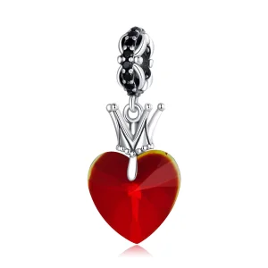 (immagine per) Charm Pendente tipo Pandora Corona Cuore - SCC2247