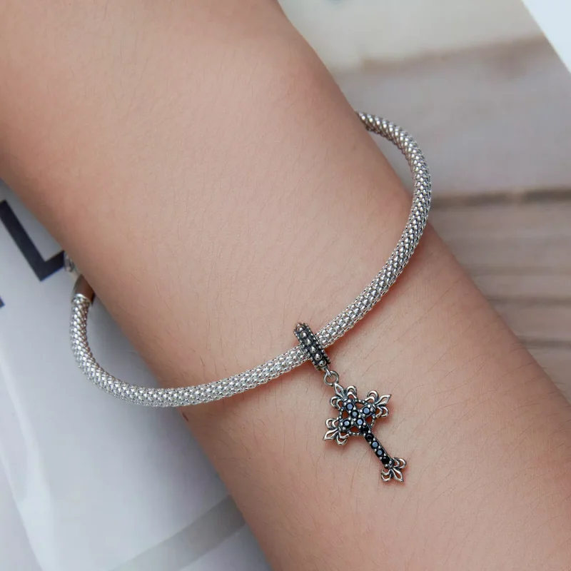 (immagine per) Charm Pendente tipo Pandora Croce d'epoca - BSC669 - Visualizza 5