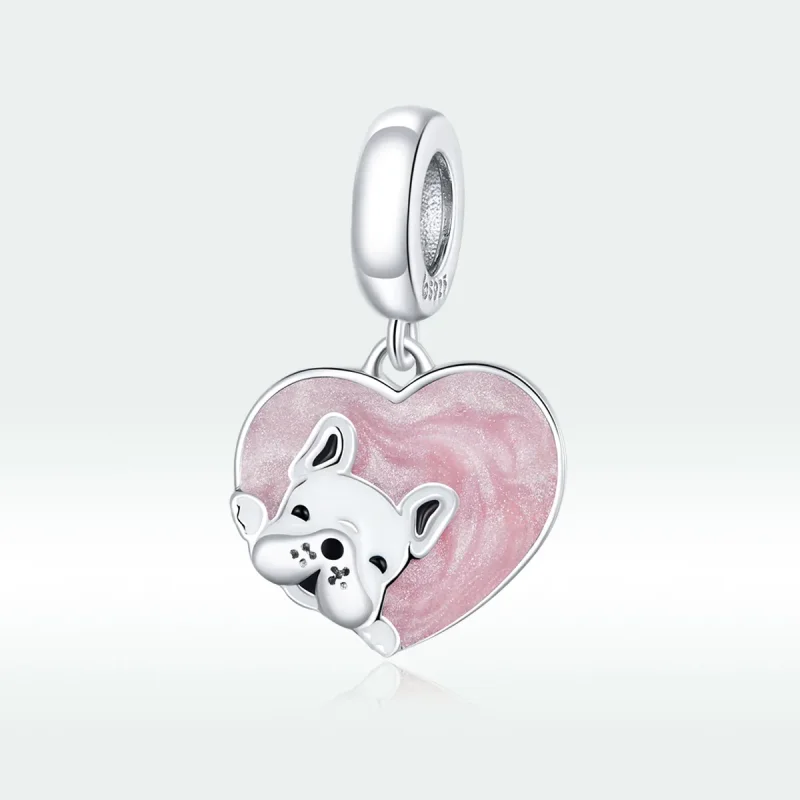 (immagine per) Charm Pendente tipo Pandora Cucciolo con amore - BSC360 - Visualizza 5