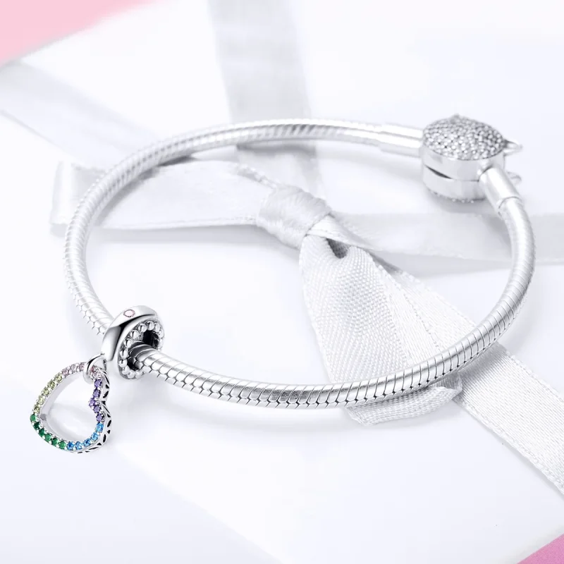 (immagine per) Charm Pendente tipo Pandora Cuore colorato - SCC896 - Visualizza 3