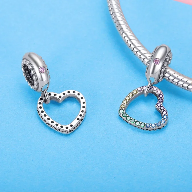 (immagine per) Charm Pendente tipo Pandora Cuore colorato - SCC896 - Visualizza 4