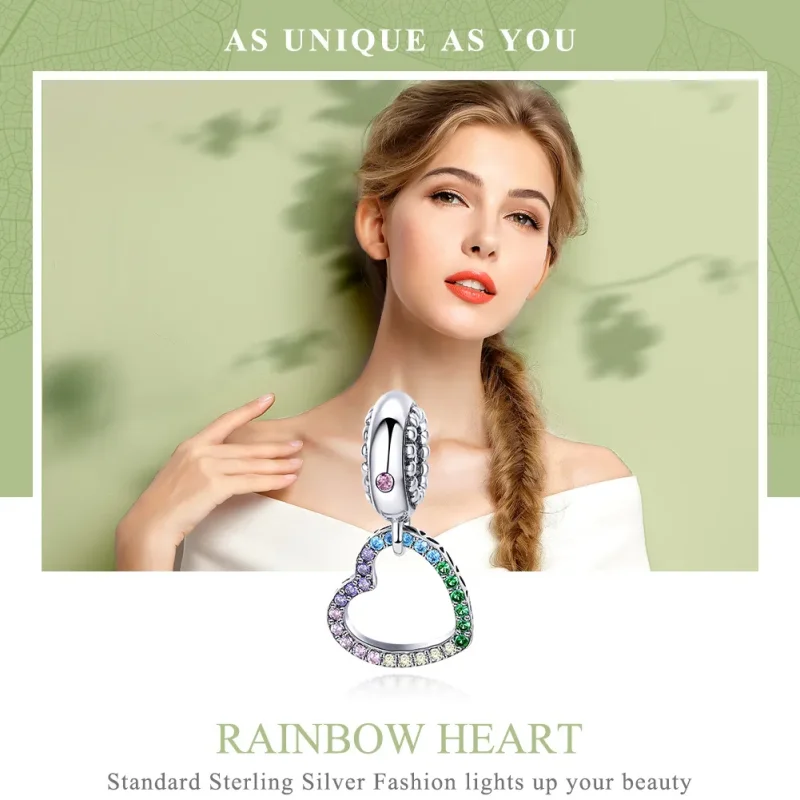 (immagine per) Charm Pendente tipo Pandora Cuore colorato - SCC896 - Visualizza 6