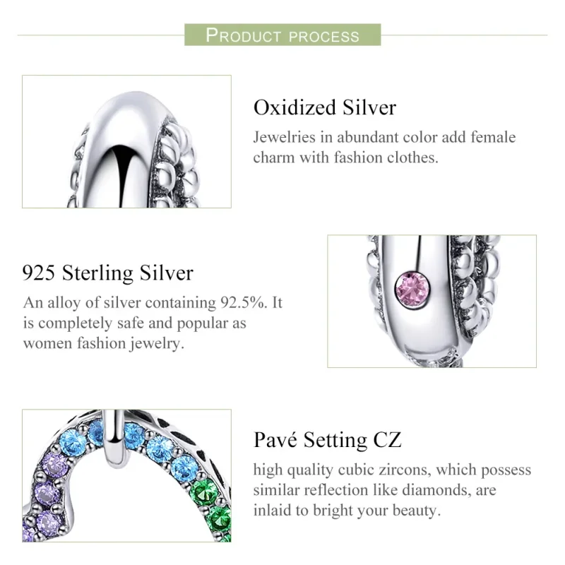 (immagine per) Charm Pendente tipo Pandora Cuore colorato - SCC896 - Visualizza 7