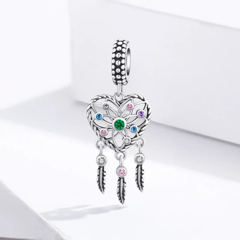 (immagine per) Charm Pendente tipo Pandora Cuore dell'albero genealogico traforato - SCC1445 - Visualizza 2
