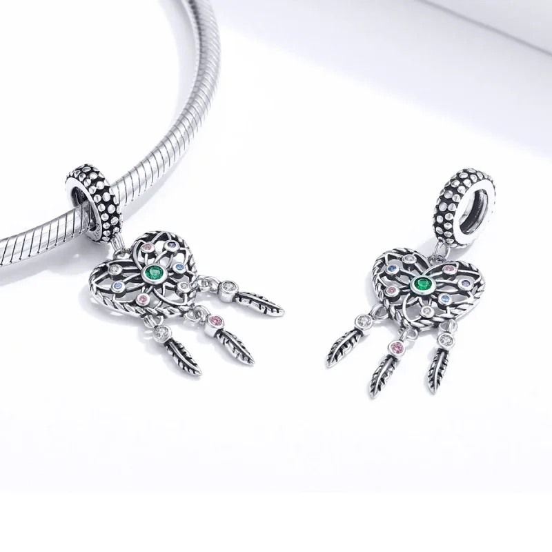 (immagine per) Charm Pendente tipo Pandora Cuore dell'albero genealogico traforato - SCC1445 - Visualizza 4