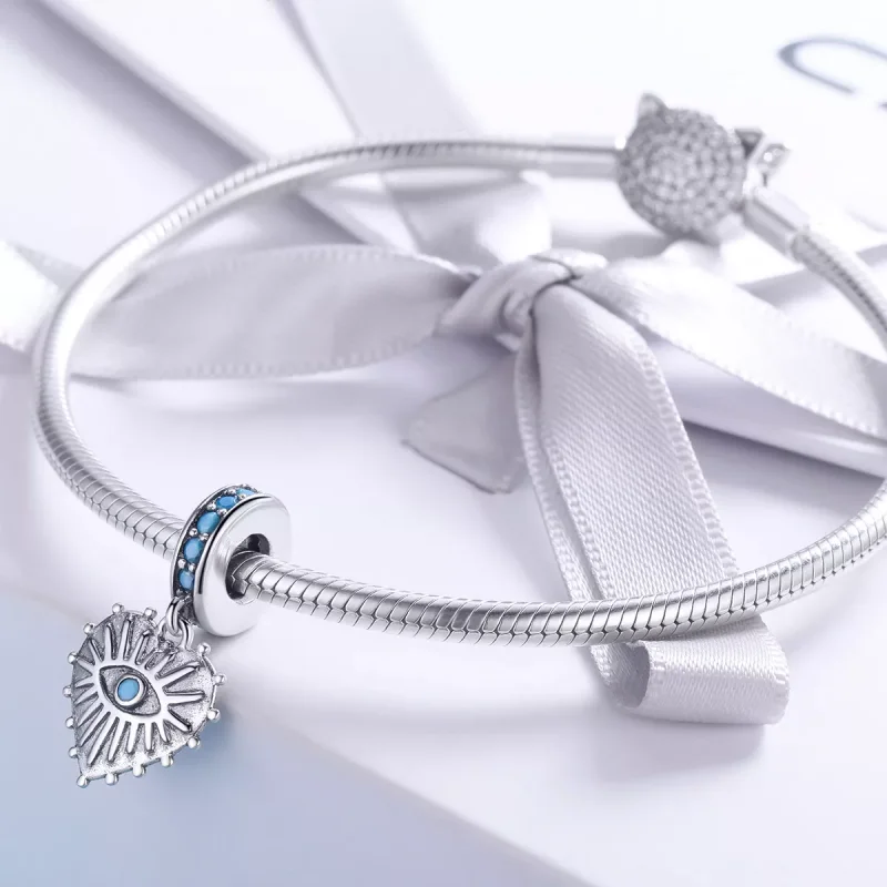 (immagine per) Charm Pendente tipo Pandora Cuore di Boemia - SCC873 - Visualizza 3