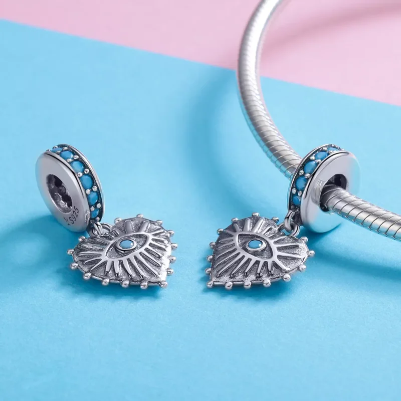 (immagine per) Charm Pendente tipo Pandora Cuore di Boemia - SCC873 - Visualizza 4