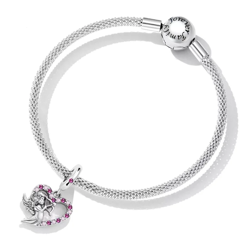 (immagine per) Charm Pendente tipo Pandora Cuore di Cupido - SCC2324 - Visualizza 5