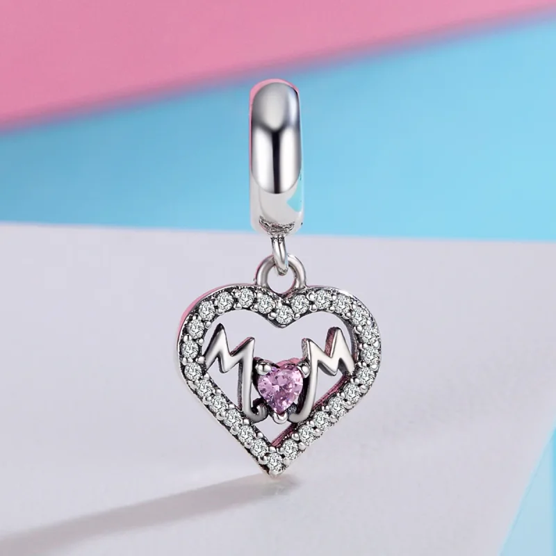 (immagine per) Charm Pendente tipo Pandora Cuore di mamma - SCC392 - Visualizza 3
