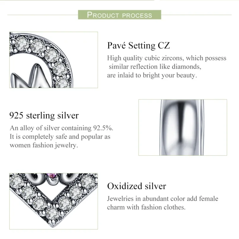 (immagine per) Charm Pendente tipo Pandora Cuore di mamma - SCC392 - Visualizza 6