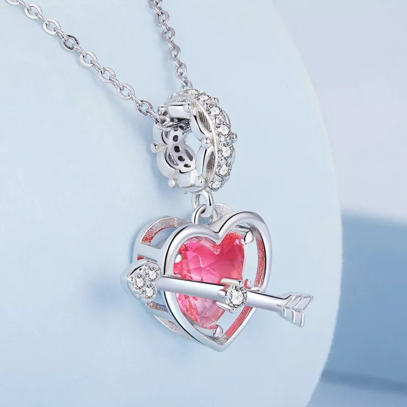 (immagine per) Charm Pendente tipo Pandora Cuore penetrante - BSC680 - Visualizza 2