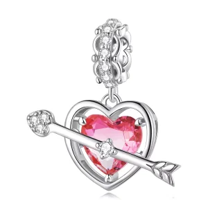 (immagine per) Charm Pendente tipo Pandora Cuore penetrante - BSC680