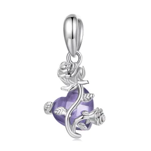 (immagine per) Charm Pendente tipo Pandora Cuore Rosa - BSC661