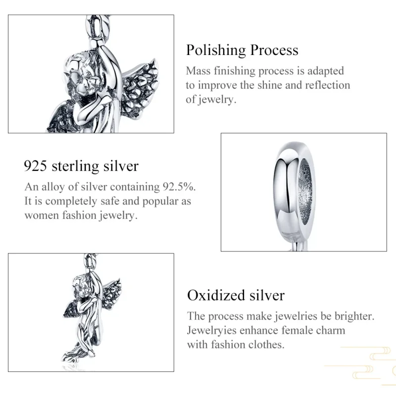 (immagine per) Charm Pendente tipo Pandora Cupido - SCC1405 - Visualizza 6