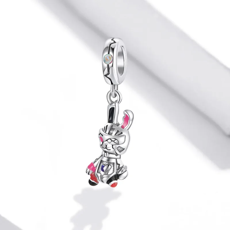 (immagine per) Charm Pendente tipo Pandora Cyberpunk - Coniglio meccanico - SCC1841 - Visualizza 2