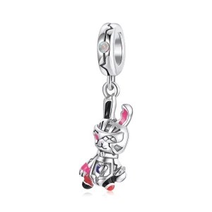 (immagine per) Charm Pendente tipo Pandora Cyberpunk - Coniglio meccanico - SCC1841
