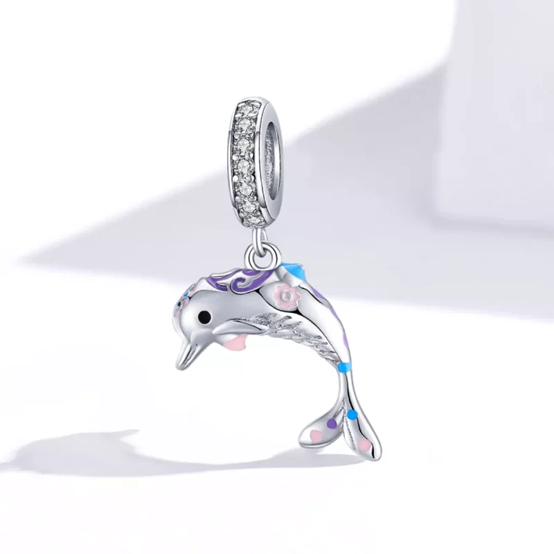 (immagine per) Charm Pendente tipo Pandora Delfino - BSC159 - Visualizza 2