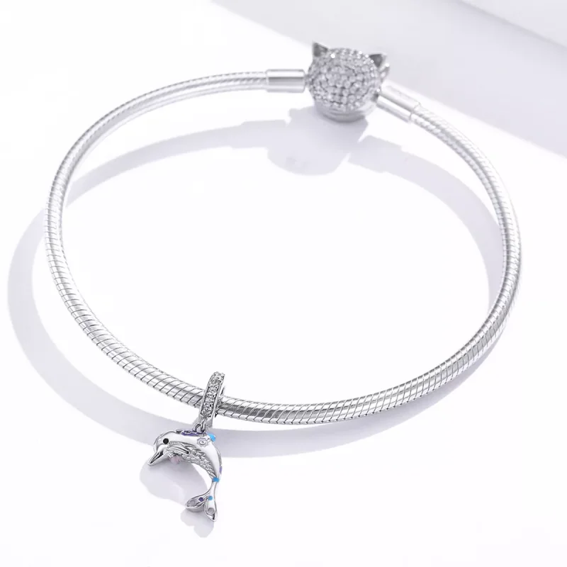 (immagine per) Charm Pendente tipo Pandora Delfino - BSC159 - Visualizza 3