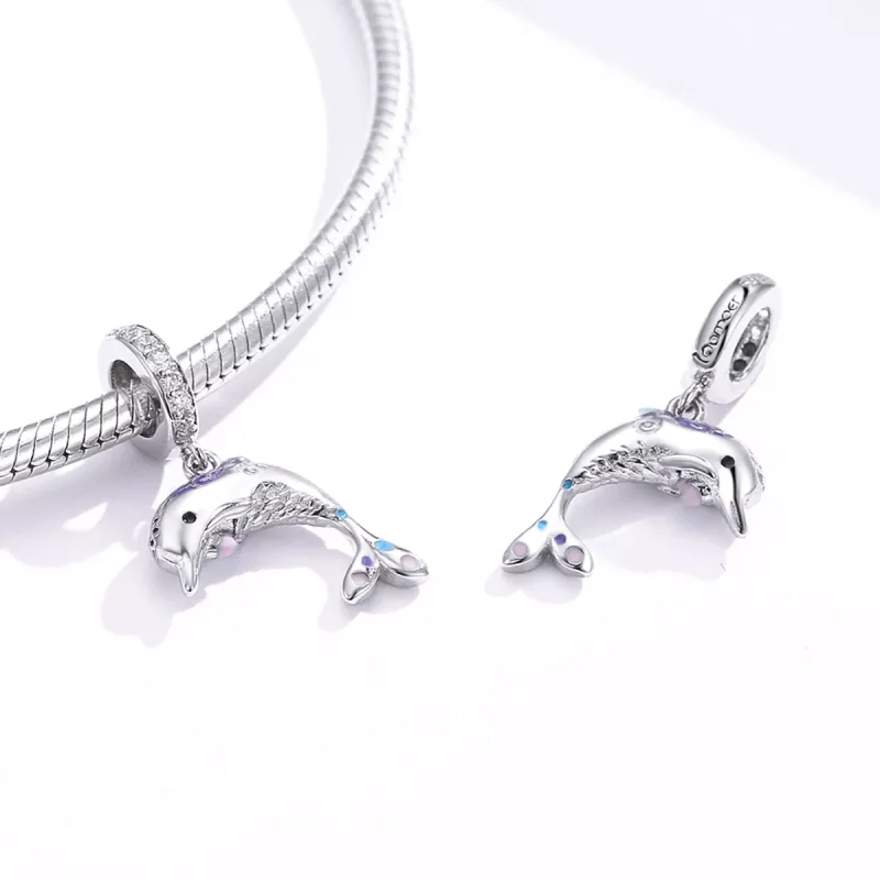 (immagine per) Charm Pendente tipo Pandora Delfino - BSC159 - Visualizza 4