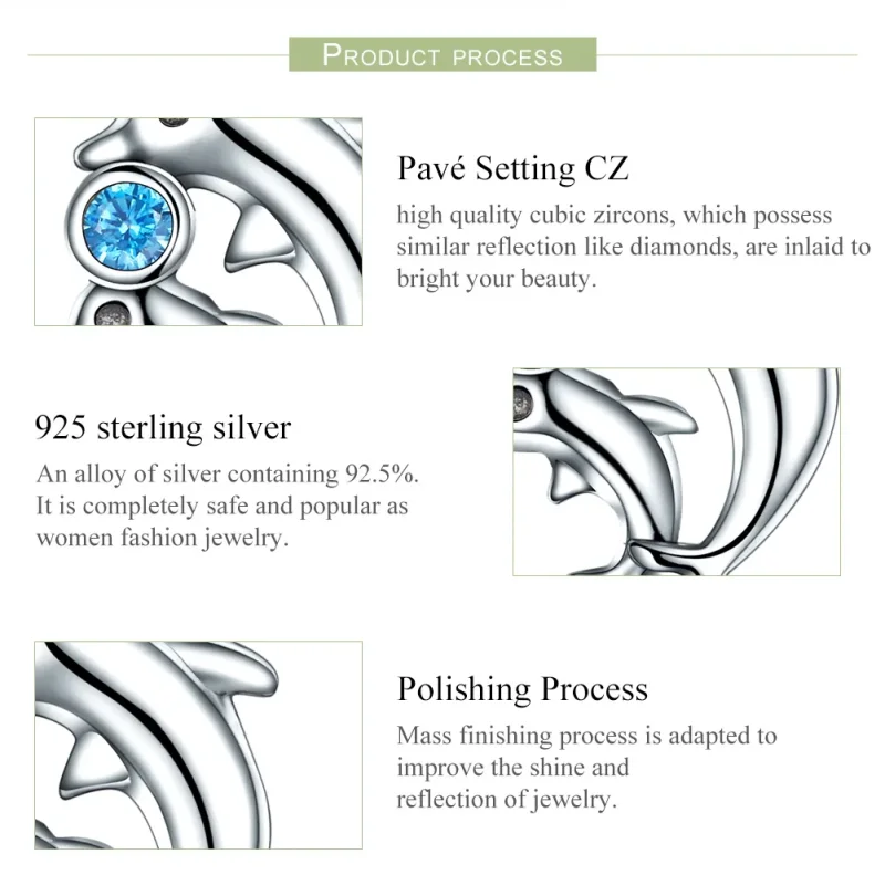 (immagine per) Charm Pendente tipo Pandora Delfino - SCC264 - Visualizza 6