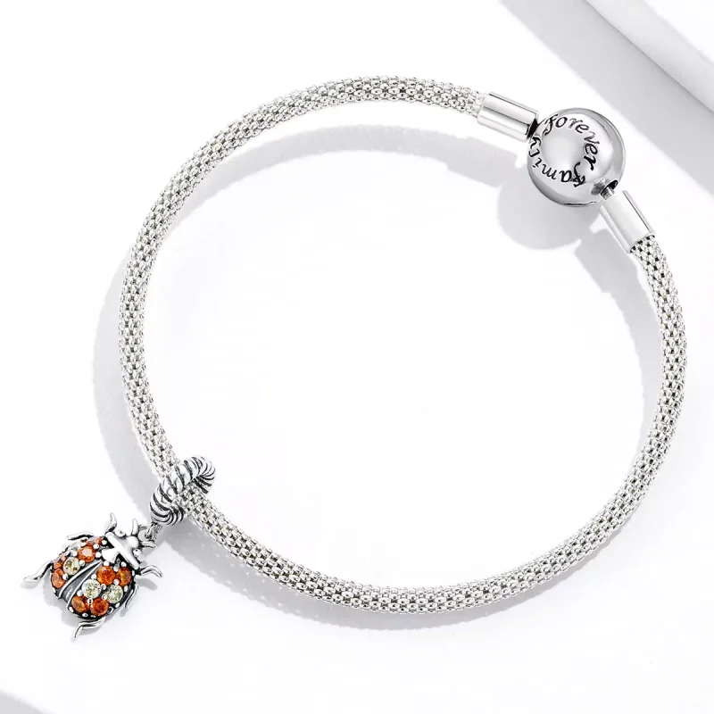 (immagine per) Charm Pendente tipo Pandora Delicata coccinella - SCC2179 - Visualizza 3