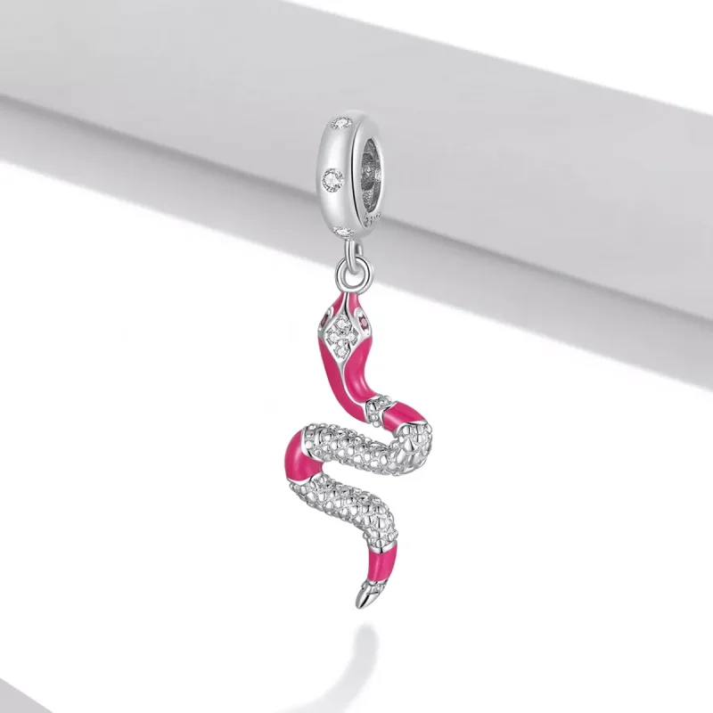 (immagine per) Charm Pendente tipo Pandora Delicato Spirito Serpente - BSC577 - Visualizza 2