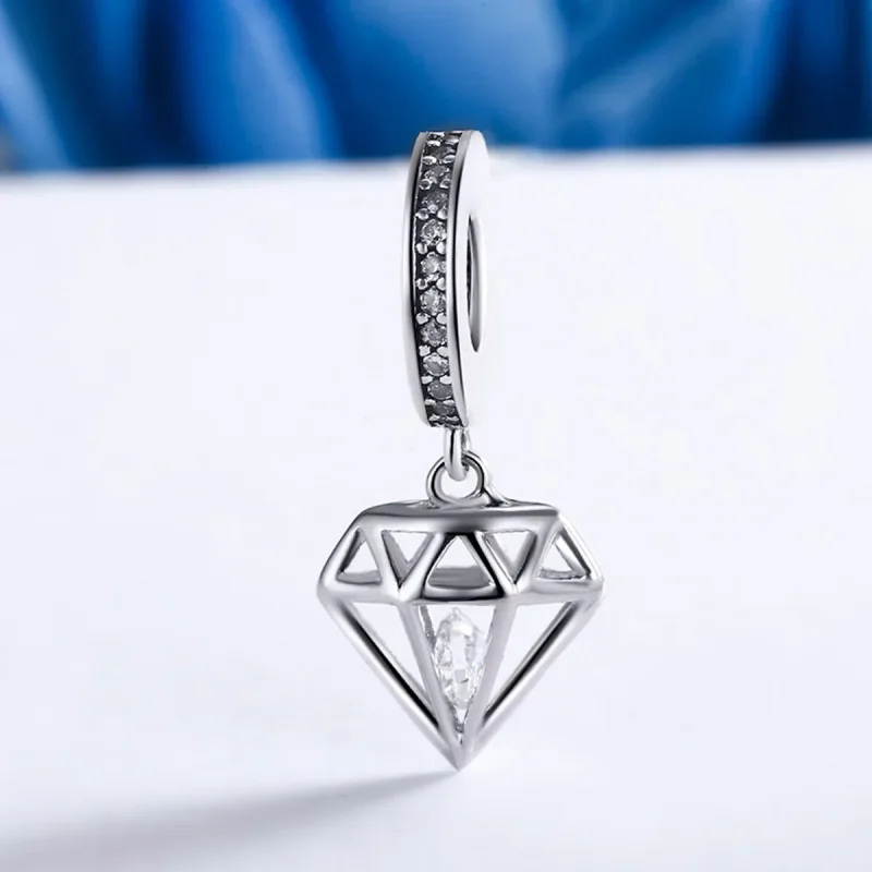 (immagine per) Charm Pendente tipo Pandora Diamante - SCC186 - Visualizza 4