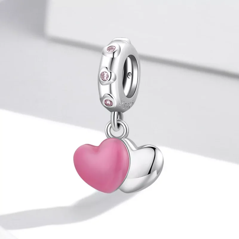 (immagine per) Charm Pendente tipo Pandora Doppio Amore - SCC2006 - Visualizza 2
