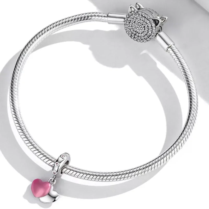 (immagine per) Charm Pendente tipo Pandora Doppio Amore - SCC2006 - Visualizza 3