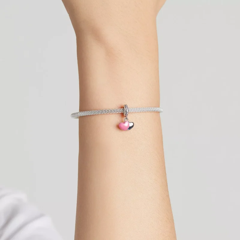 (immagine per) Charm Pendente tipo Pandora Doppio Amore - SCC2006 - Visualizza 5