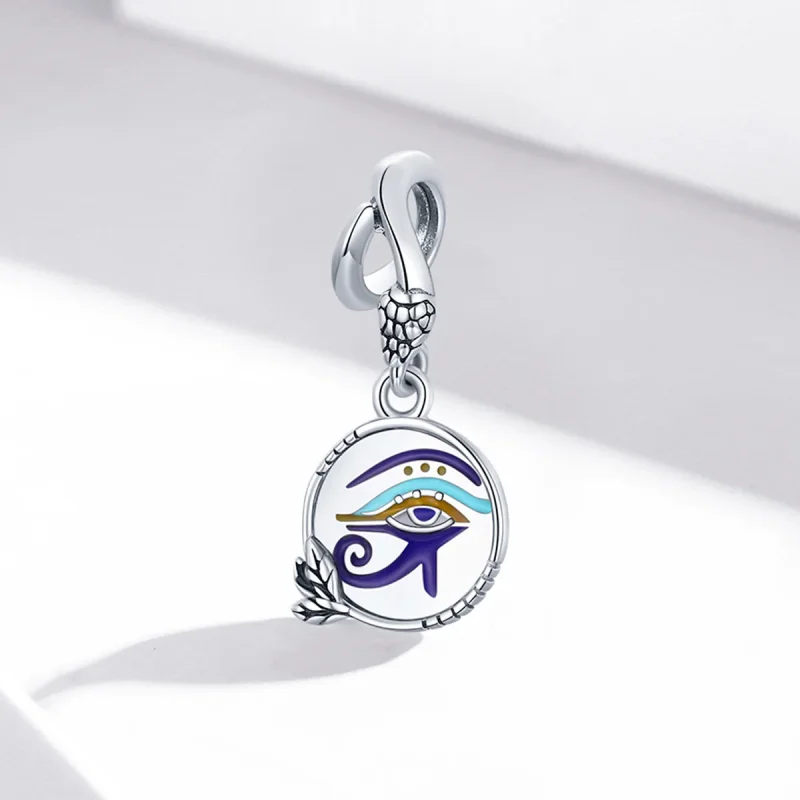 (immagine per) Charm Pendente tipo Pandora Egitto - Occhi gemelli - SCC1857 - Visualizza 2