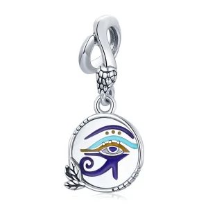 (immagine per) Charm Pendente tipo Pandora Egitto - Occhi gemelli - SCC1857