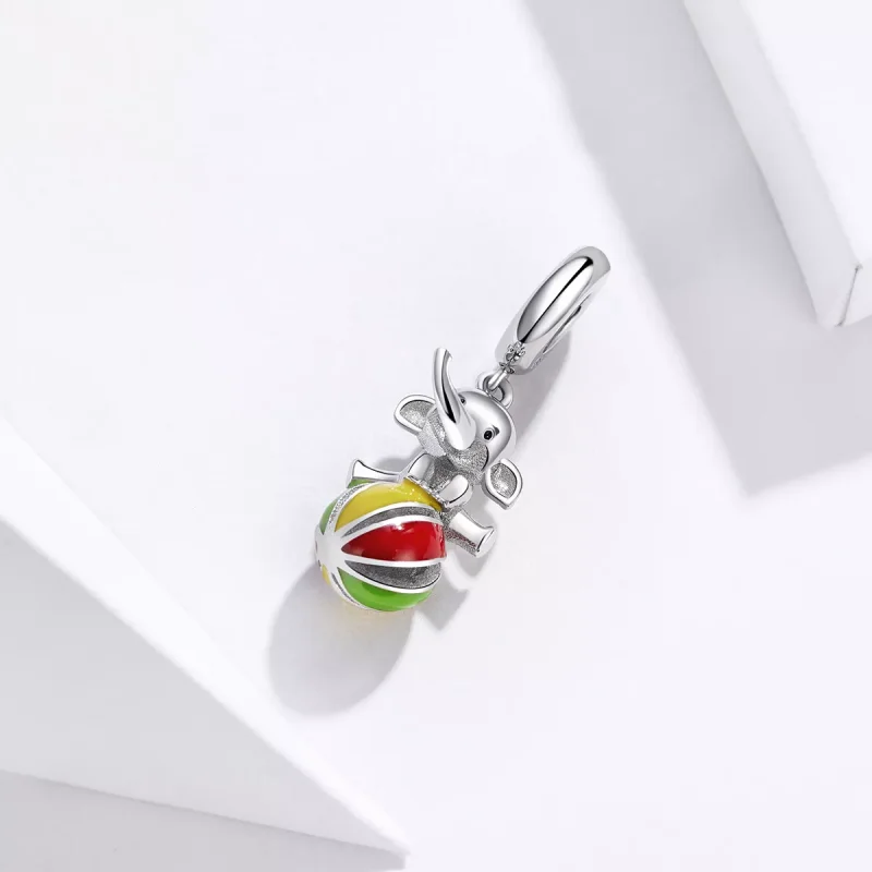(immagine per) Charm Pendente tipo Pandora Elefante - BSC091 - Visualizza 2