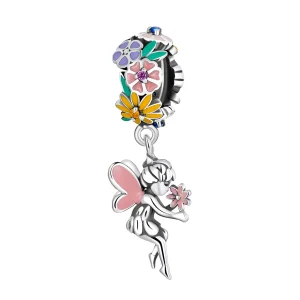 (immagine per) Charm Pendente tipo Pandora Elfo Fiore - BSC592
