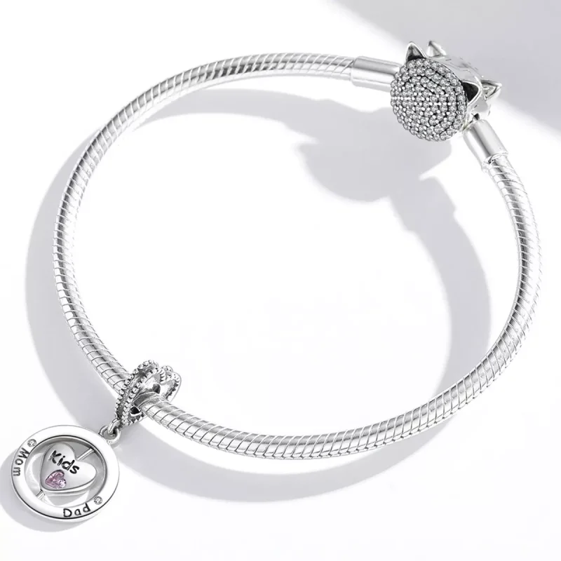 (immagine per) Charm Pendente tipo Pandora Famiglia premurosa - SCC1983 - Visualizza 3