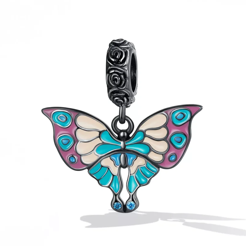 (immagine per) Charm Pendente tipo Pandora Farfalla Artistica - SCC2240 - Visualizza 2