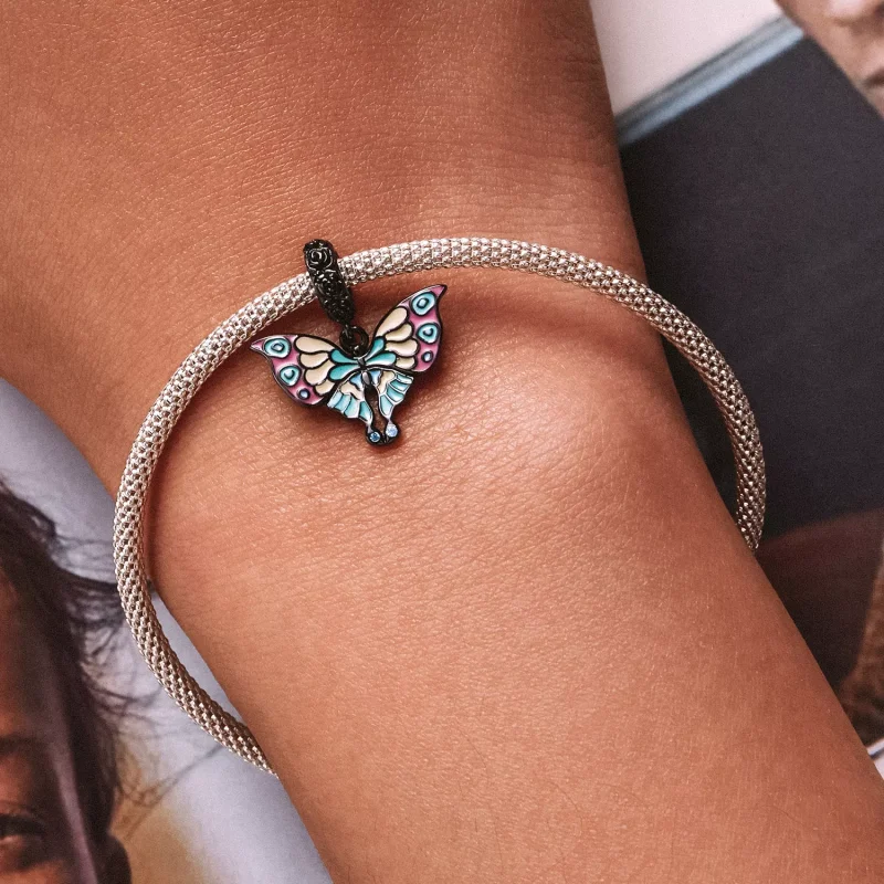 (immagine per) Charm Pendente tipo Pandora Farfalla Artistica - SCC2240 - Visualizza 6