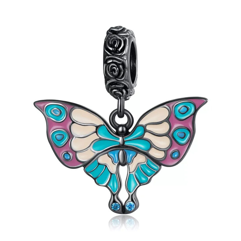 (immagine per) Charm Pendente tipo Pandora Farfalla Artistica - SCC2240